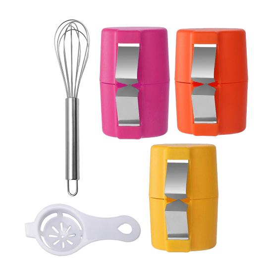 Разделитель яичной скорлупы, открывалка из нержавеющей стали, резак для яиц, кухонный дорожный портативный набор для разбивания яичной скорлупы, разделитель яичного желтка и белка, легкое яйцо