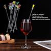10Pcs/Set Colorful Bar Tool Acrylic Cocktail Stirring Sticks Mixing Sticks Drink Stirrers