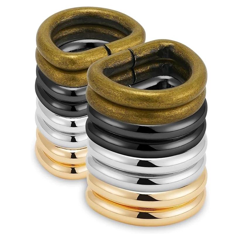 5/10 шт. Meetee 20/25/32/38 мм Металлические пряжки для ремня сумки Застежка с D-кольцом Декор ошейника для собаки Соединительные крючки DIY Фурнитура Аксессуары