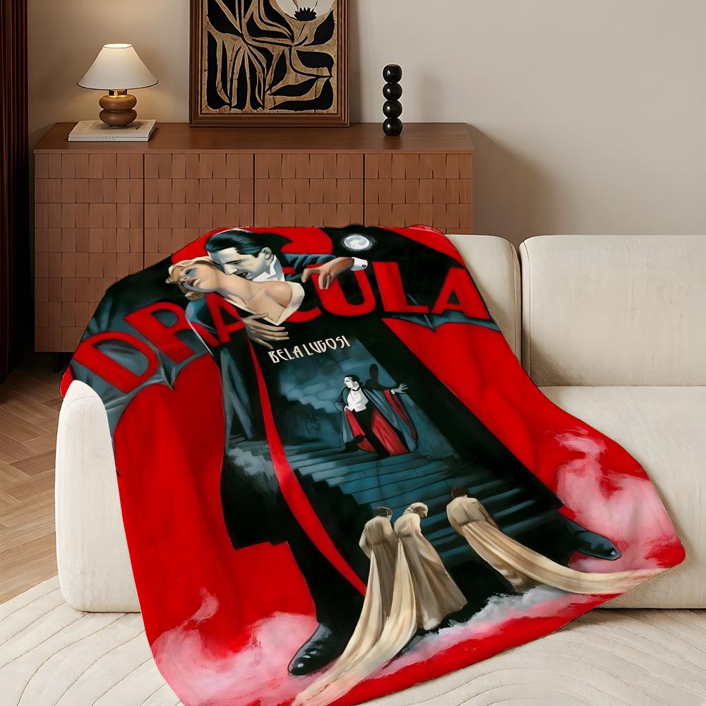 Плед D-Dracula, легкий, уютный, прочный, моющийся, милый, классный