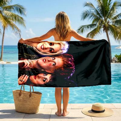 Hocus Pocus Fashion Beach Towel: Ideal for Summer Adventures Soft, Absorbent and Quick Drying Suitable for Swimming and Bathing