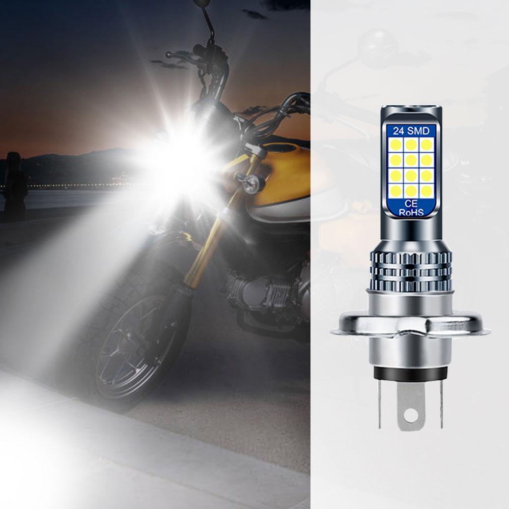 1 шт. H4 BA20D P15D светодиодные лампы для фар мотоцикла 6000k Hi/lo Beam 3030 12SMD Moto LED аксессуары для скутера ATV противотуманные фары желтые