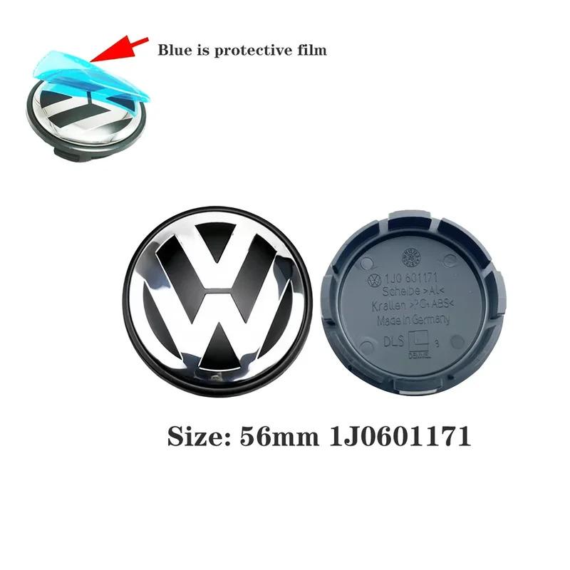 Emblems ABS 4pcs 55mm 56mm 65mm 70mm 76mm Car Wheel Center Caps Hubcap Cover For VW Volkswagen Jetta MK5 Golf Passat Styling 3B7 zf6