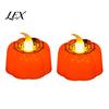 Warm White Electronic Candles 2Pcs Halloween Pumpkin Flameless Candles, Battery Operated LED Candle, Decorative Reusable Holiday Scene Decorations