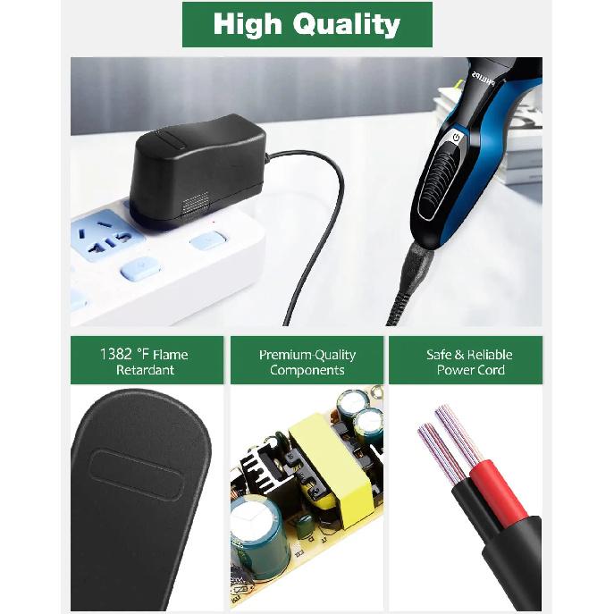 4.3V70mA Зарядное устройство для бритвы Подходит для Philips Norelco Oneblade QP2520 / 90/ 70 / 72 Заменяет A00390 Все в одном для ухода