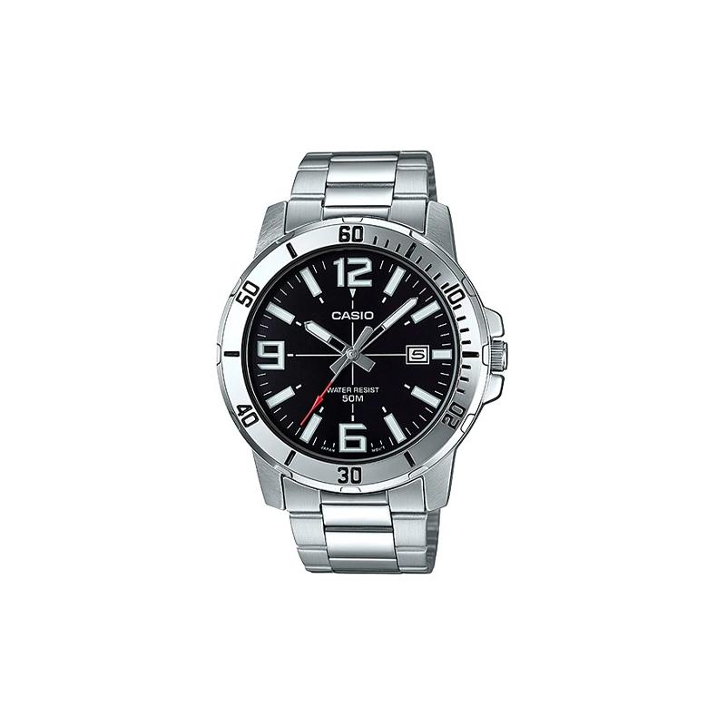 Casio Серия STANDARD Меч-рыба Водяной призрак Сердце океана Деловые часы на стальном ремешке Кварцевый механизм Стальной ремешок Японский и MTP-VD01D-1BV