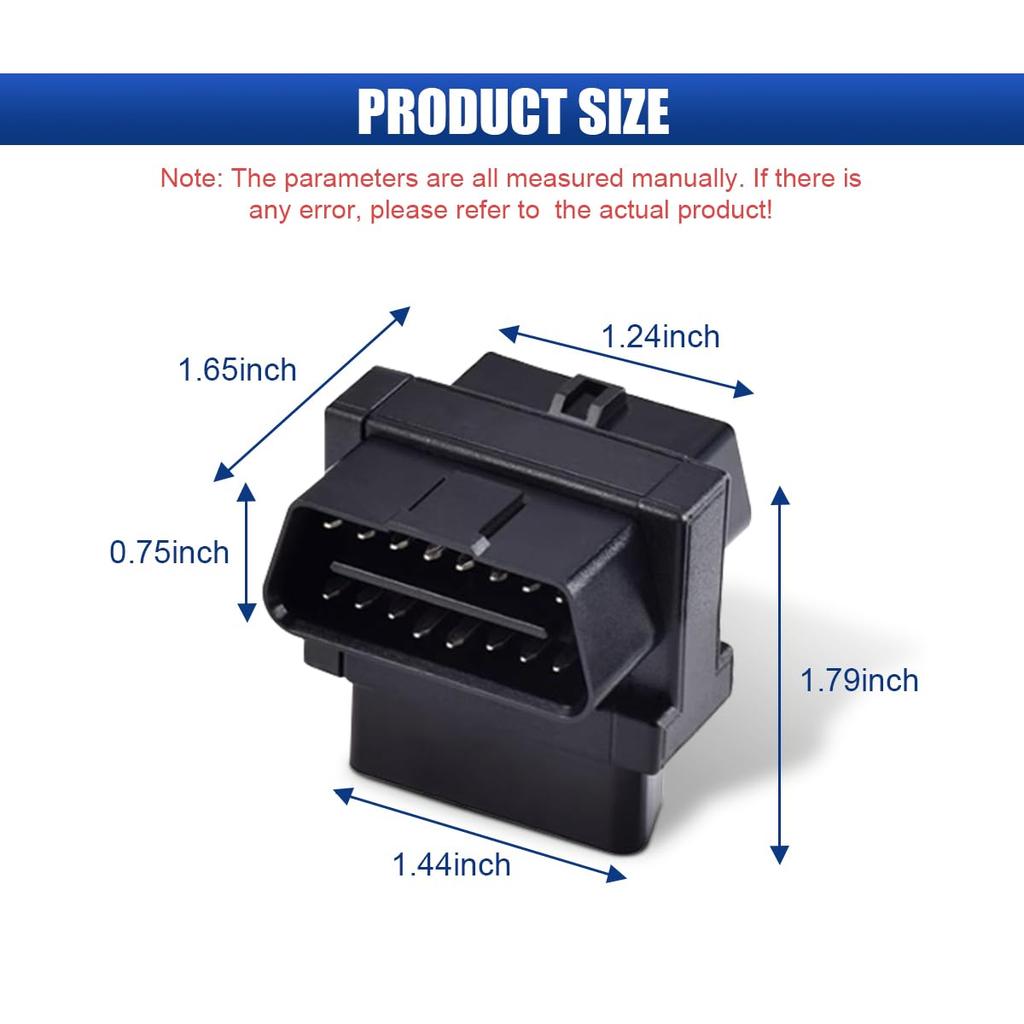 LAINLOY Разветвитель OBD2 OBD II Полный 16-контактный порт 1 папа к 2 мамам