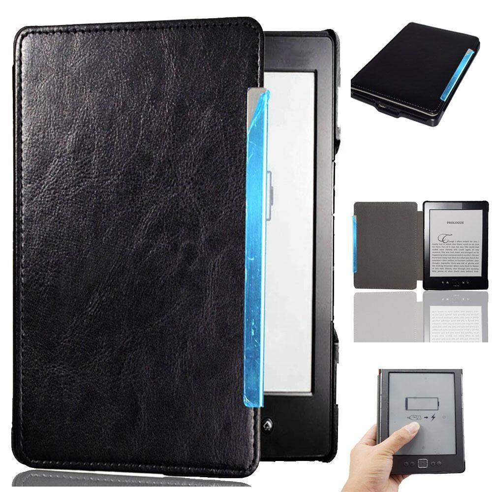 PU Leather Folio Cover Flip Shell for Kindle 5/4th Gen (Model:D01100) 2011 e-Reader