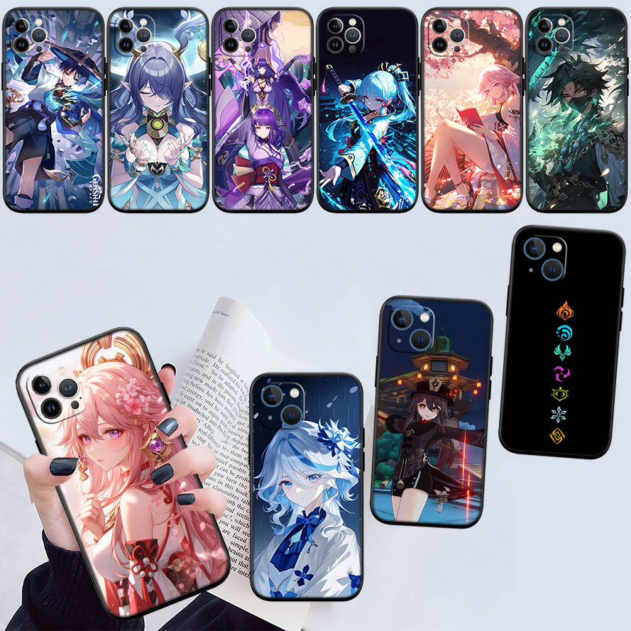 Чехол Genshin Impact для Samsung Note 20 10 S25 Plus Ultra Lite FE M20 M21 M30 M31 M51 A11 A26 A51 A52 A53 A56 A70 A71 A72 A73