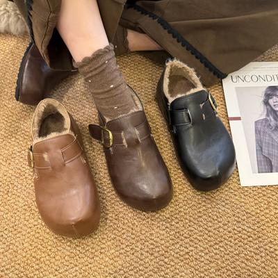 Женские мягкие эластичные толстая подошва стремя для стопы зимний мех один теплый холодный на подкладке зимние ботинки нескользящие износостойкие повседневные спортивные хлопковые ботинки