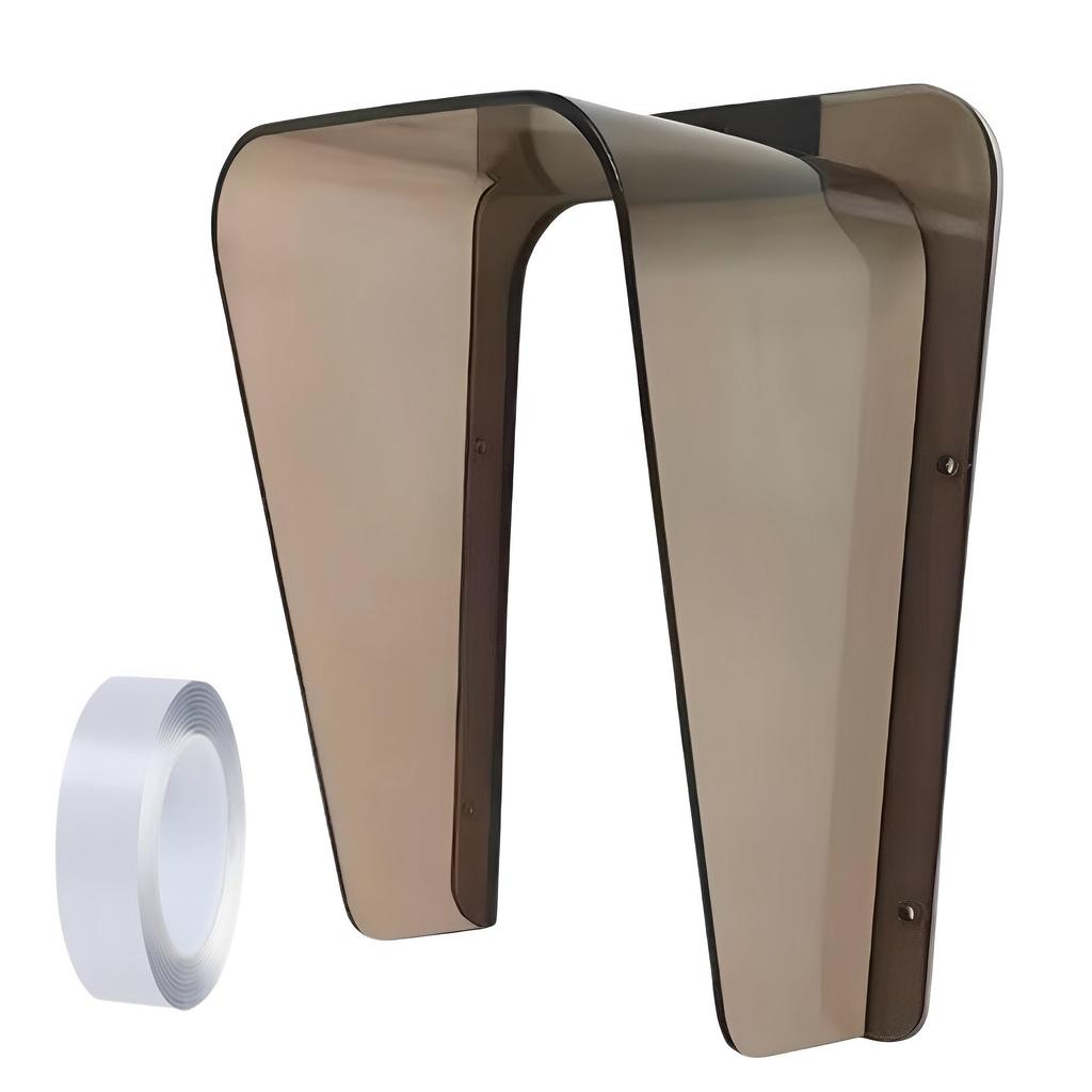 MIMIA Уличный чехол для домофона с двусторонним скотчем, армированный пластик, защита от дождя и солнца для беспроводных дверных звонков, простая установка (коричневый)