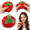 Стресс-игрушка в форме клубники, мягкий сенсорный предмет для упражнений рук и расслабления, размер 5 см, для всех возрастов