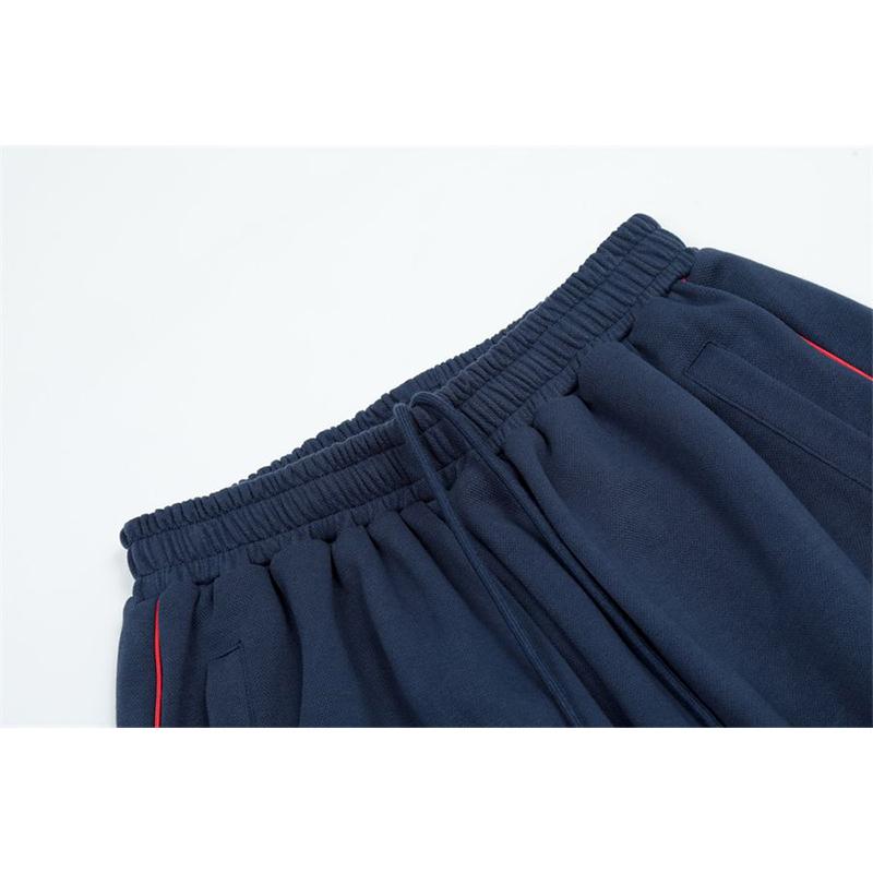 Hippie Black Striped Jogging Sweatpants Women Vintage Harajuku Streetwear Oversized Sports Pants Drawstring Mopping Trousers