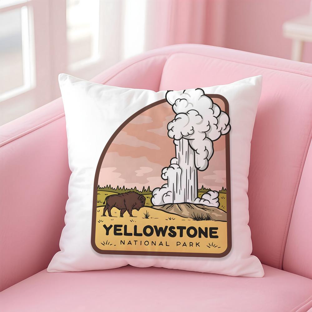 Хит западной драмы Y-Yellowstone Наволочка Мягкая приятная ткань и скрытая молния