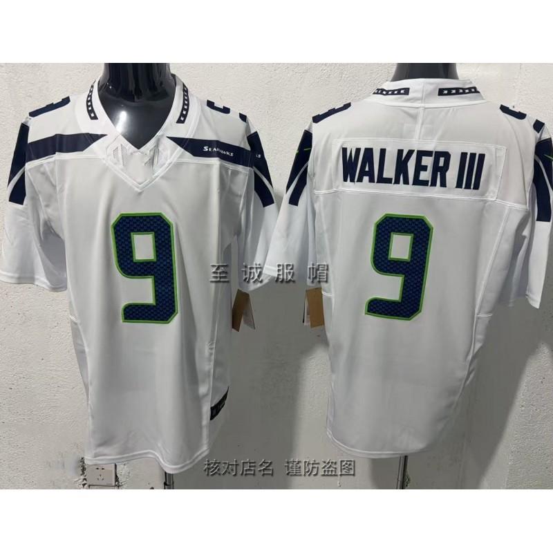 Mens Retro Seattle Seahawks Football Jersey Embroidered Cotton Blend Sports Shirt Fan Wear Casual Use