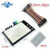 Breadboard Jumper Wire Dupont Line Kit MB102 ZY-204 400 Tie Points Solderless PCB Breadboard DIY Mini Test Protoboard Kits