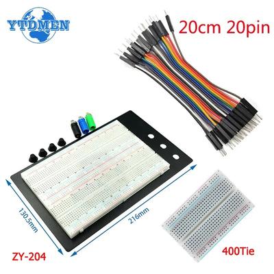 Набор перемычек для макетной платы Dupont Line Kit MB102 ZY-204, 400 соединительных точек, макетная плата для печатной платы без пайки, DIY мини-тестовые наборы для прототипов