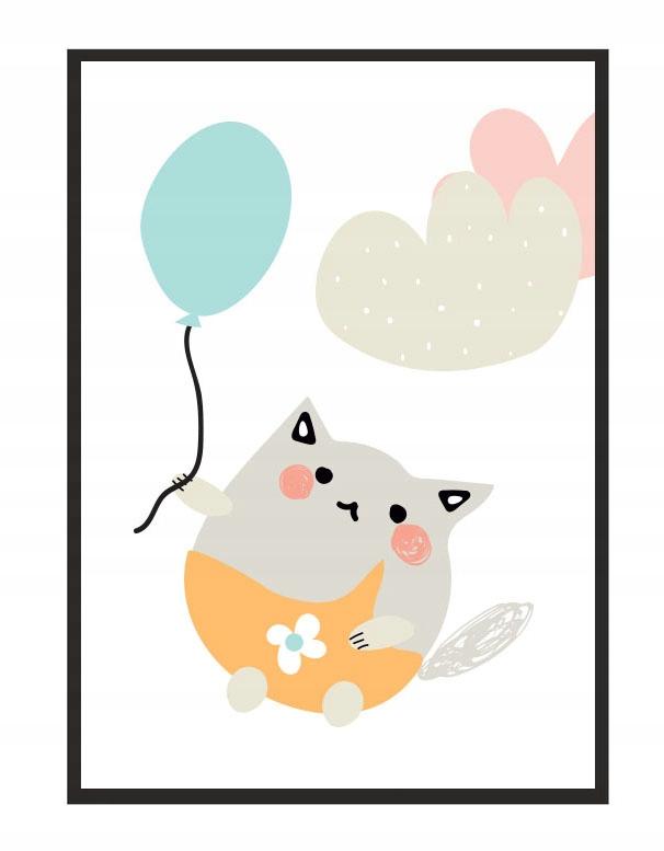Picture poster In a frame A4 cm Cat PD220