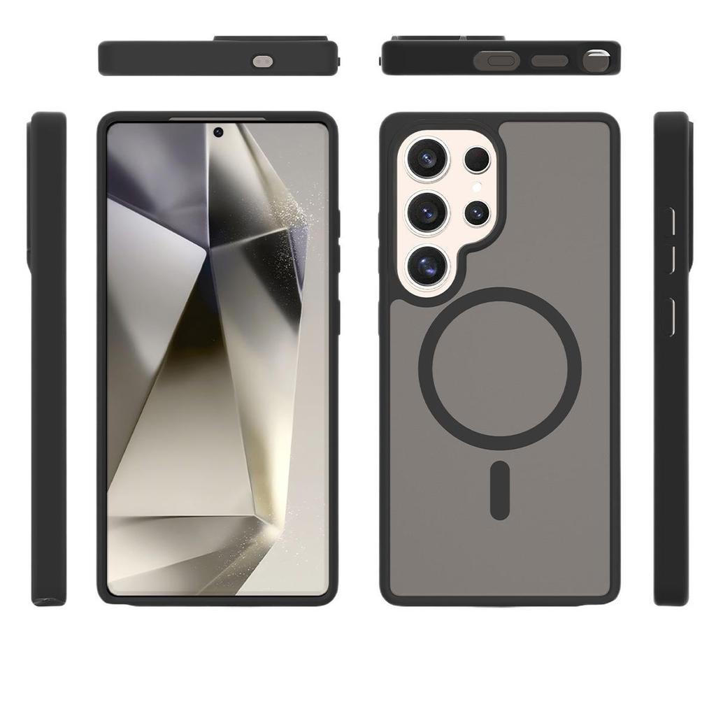 Применимо к Samsung S26Ultra Серебряный Щит Магнитный Чехол для Мобильного Телефона S25Ultra Защита от Падения S24Ultra Защитный Чехол