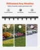 Galvanized Steel Landscape Edging, 10-Pack 1016 x 114 mm Metal Edging for Landscaping with 11 Mounting Clips, Heavy Duty Metal Garden Edge Border for