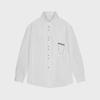 Niche Design Men's Long-Sleeve Loose Fit Korean-Style Casual White Shirt for Spring and Autumn.