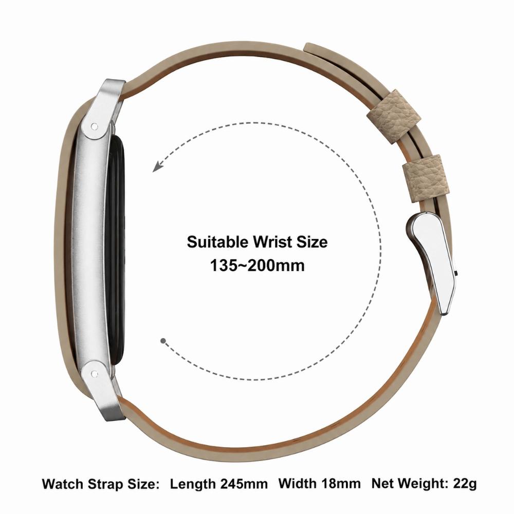 Adjustable Fitness Tracker Strap PU Leather Watch Strap for Google Fitbit Air for Men Women