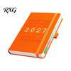 High Capacity Notebook for Journaling 2027 English Weekly Planner A5, 320 Page Schedule with Elastic Yearly Journal Students Band & Pen Holder,