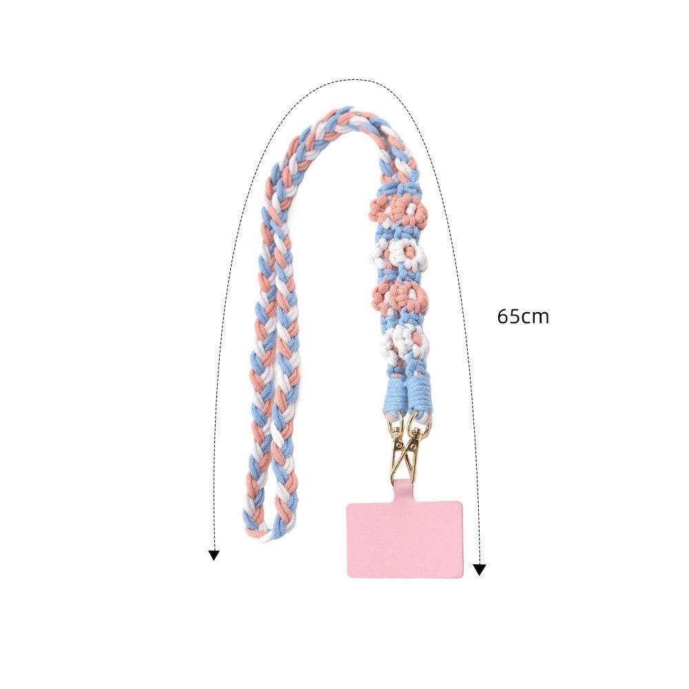 Ремешок для мобильного телефона через плечо, плетеный шнур для мобильного телефона, универсальная цепочка для сумки с мобильным телефоном