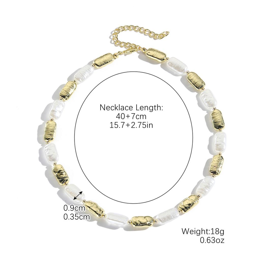 Ожерелье для женщин, винтажное, персонализированное, сращивание металла, чувство формы, барокко, Ins, золотое ожерелье, женское, красивое, элегантное, для нее