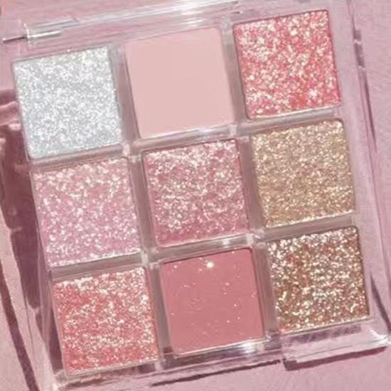 9 цветов матовые мерцающие тени для век Pallete блестящие тени для век водостойкие стойкие пигменты для глаз тени для век красота макияж косметический