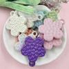 Material Acrylic Creative Jewelry Making Petal Beads Love Heart Flower Pendants Accessories 26.4 * 30.5mm 10Pcs Exquisite DIY  Pendant Accessories