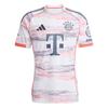adidas ФК Бавария 25/26 Гостевая AEROREADY Удобная Универсальная Футболка с коротким рукавом Мужские Топы Белая JJ2143