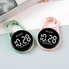 Touch Control Digital Pocket Watch Keychain Clip For Students Accurate Time LED Display Electronic Clock Accessories