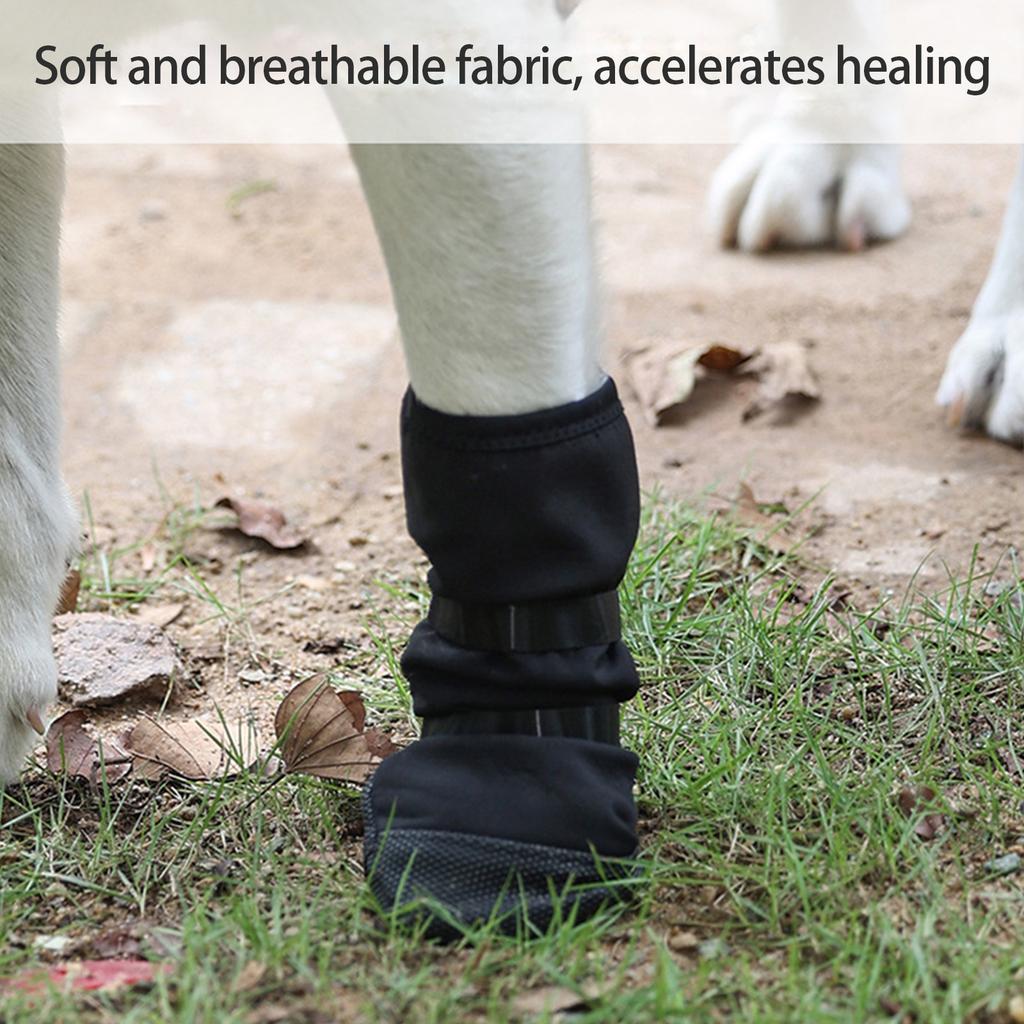 Водонепроницаемые собачьи ботиночки - Защитная обувь для питомцев после операции, для восстановления после травм и для использования на улице - Нескользящие протекторы для лап питомцев