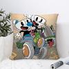 Классическая игра C-Cuphead Милая Наволочка Плюшевая Ткань Мягкая Наволочка Двусторонняя Печать Чехол для Подушки на Диван Покрывало