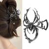 Halloween Spider Hair Claw Clips-Metal Gothic Alloy Hair Clips Nonslip Terror Spider Strong Hold Hair Jaw Clips PunkCatch Clips