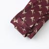 Tie Wedding Groom Business Men Retro Pattern Dress Burgundy Hand Style 8Cm Hand Tie
