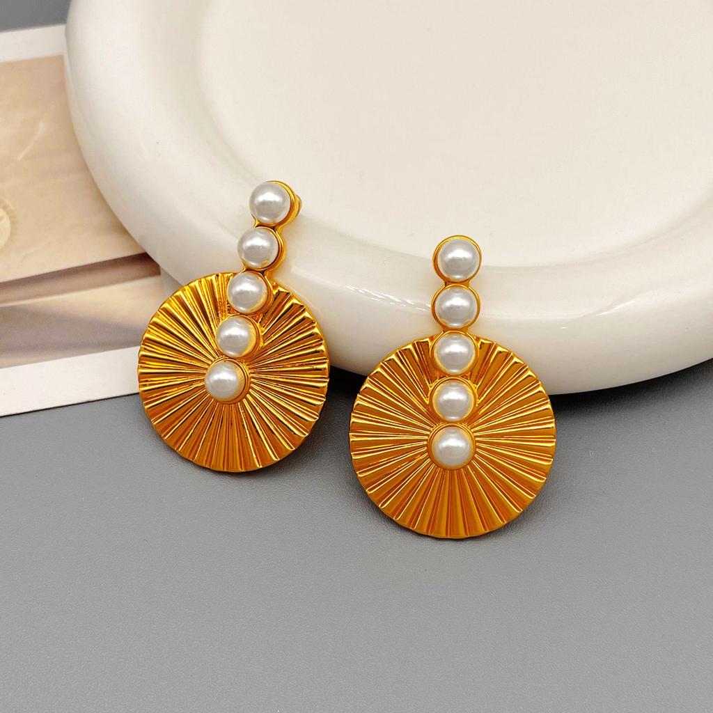 Серьги-веера Versailles Retro Pearl - Роскошный европейский и американский тренд
