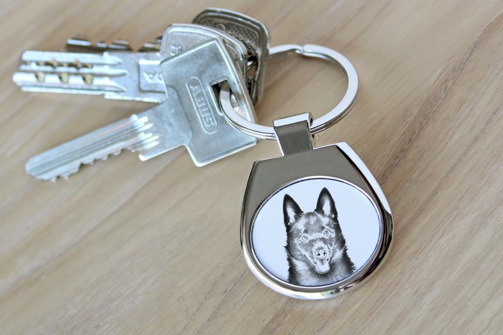 Schipperke, Little Black Devil, Little Captain - Keychain with a Dog, Keychain with a Print, Personalized Pendant from the Art-Dog Brand