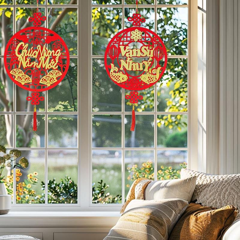 1 шт. Дизайн с кисточкой, Устанавливающий сцену, Благословляющий узор, Благоприятный кулон, Домашний декор, Изысканный, Разные стили