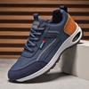 Large Size Men's Casual Sneakers, Sports Walking Shoes, Comfortable Lace-up Sneakers, Suitable for All Seasons