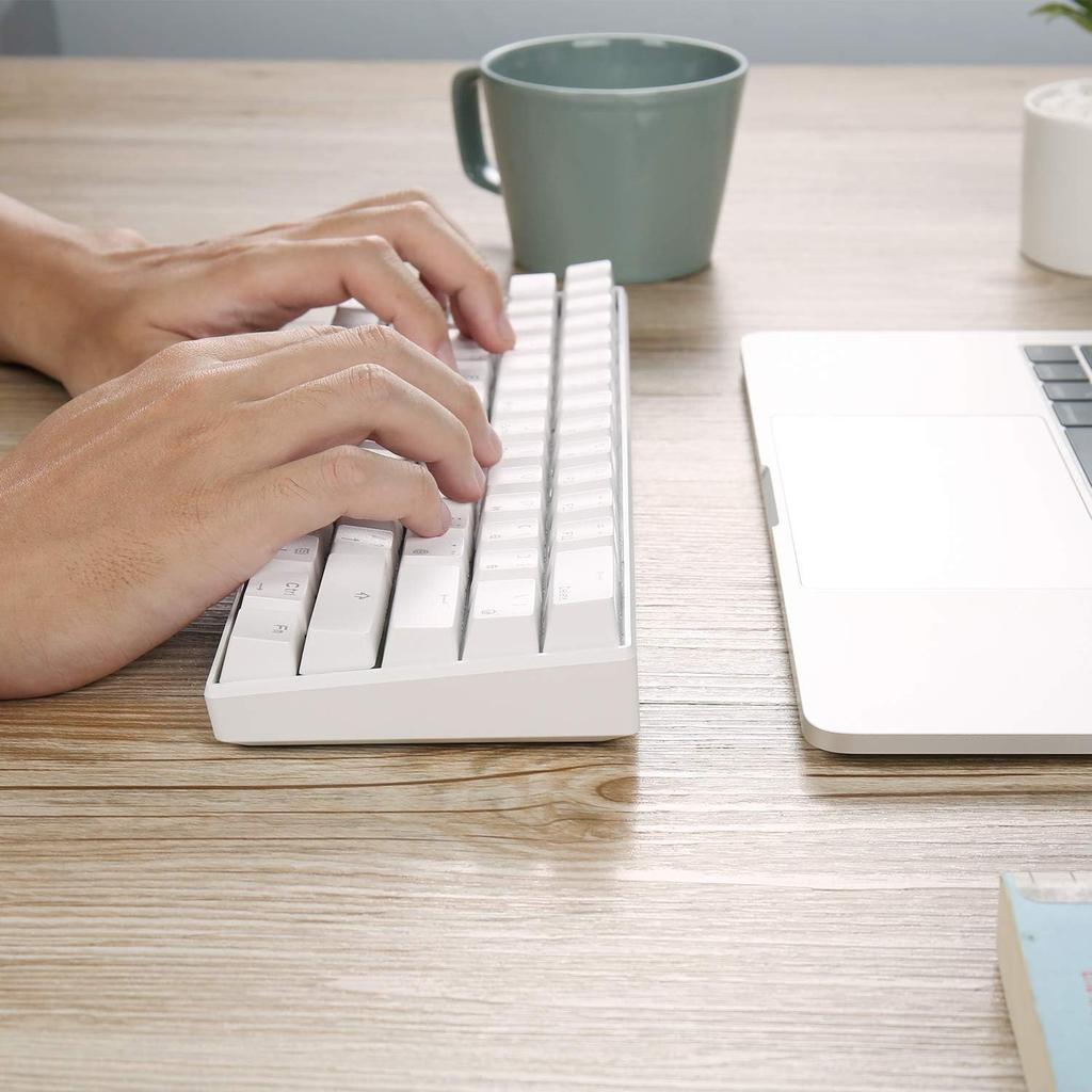 Механическая клавиатура RK ROYAL KLUDGE RK61 Red Axis Bluetooth Wireless USB совместима с Universal для легкого и компактного проводного/беспроводного использования