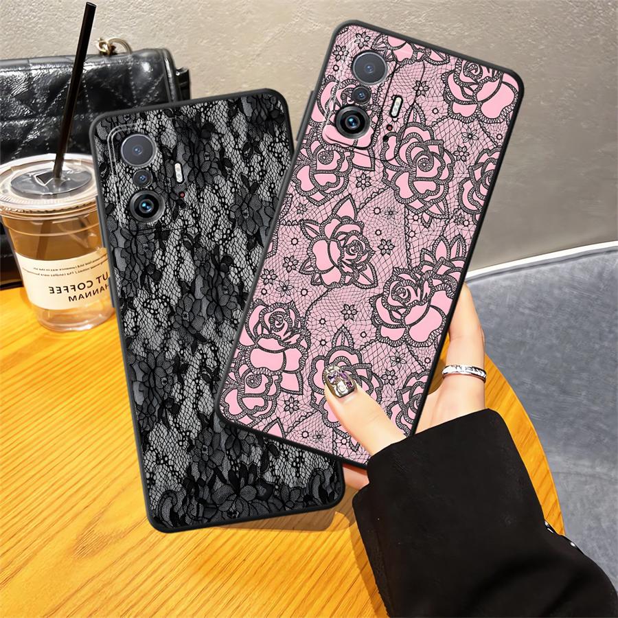 Чехол для Xiaomi Mi 14 12 12T Pro 10T 12X 11 13 Lite 11T Funda Чехол для телефона Креативный кружевной узор