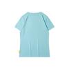 Li Ning X Line Friends Collaboration Sports Fashion Series Cartoon Fun Print Round Neck Short Sleeve T Shirt Women Tops Blue AHSR808-4