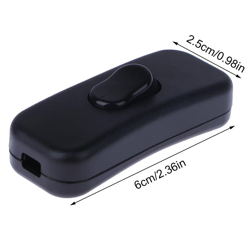 1Pc Light Switch Ac 250V On/Off Table Desk Lamp Cord Toggle Rocker Switches Control For Led Lights Wiring Electric Switch