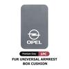 Для Opel кожаный автомобильный коврик на центральный подлокотник, консоль, подлокотник сиденья, интерьер, значок, Astra G J F K, Vectra C H, Corsa C B D, Omega