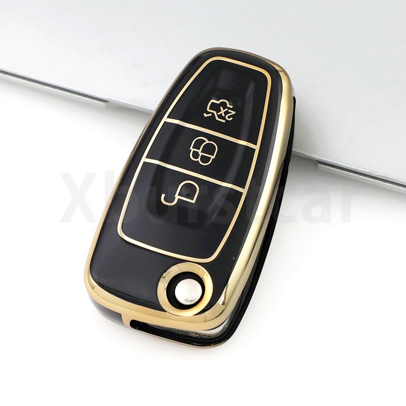 Автоматический бесключевой для Ford Focus Galaxy Mondeo Transit Tourneo Custom Ranger C-Max S-Max Мягкий модный ТПУ Чехол-футляр для автомобильного пульта
