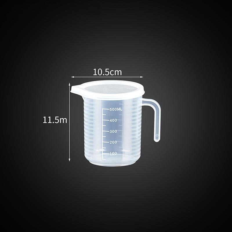 1PC 1000ML Non-stick Silicone Measuring Cup Food Grade Household Graduated Cups Kitchen Baking Measuring Tools High Volume