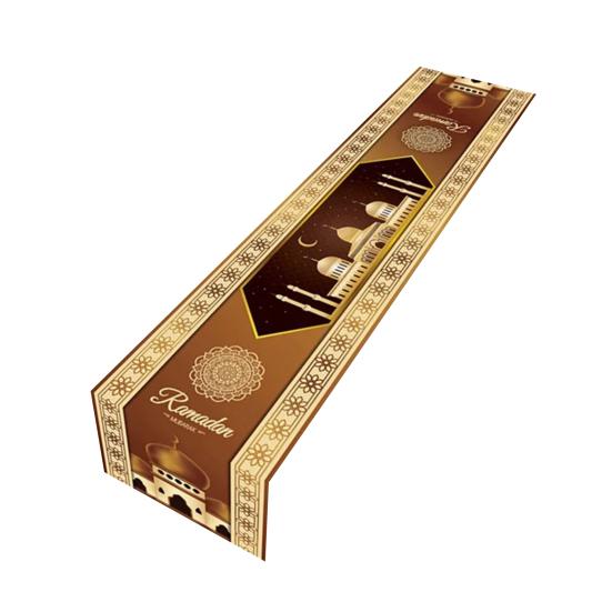 Скатерть-дорожка для украшения Рамадана, супермягкая износостойкая удлиненная крышка для обеденного стола, украшение Мубарак, товары для вечеринок