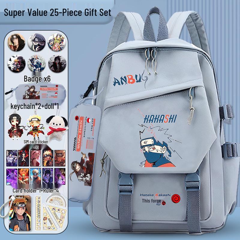 Рюкзак Учиха Итачи Наруто - Легкий, Универсальный, Большой вместимости для Учеников Начальной и Средней Школы